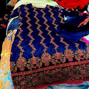 Blue silk kameez shalwar Wore once